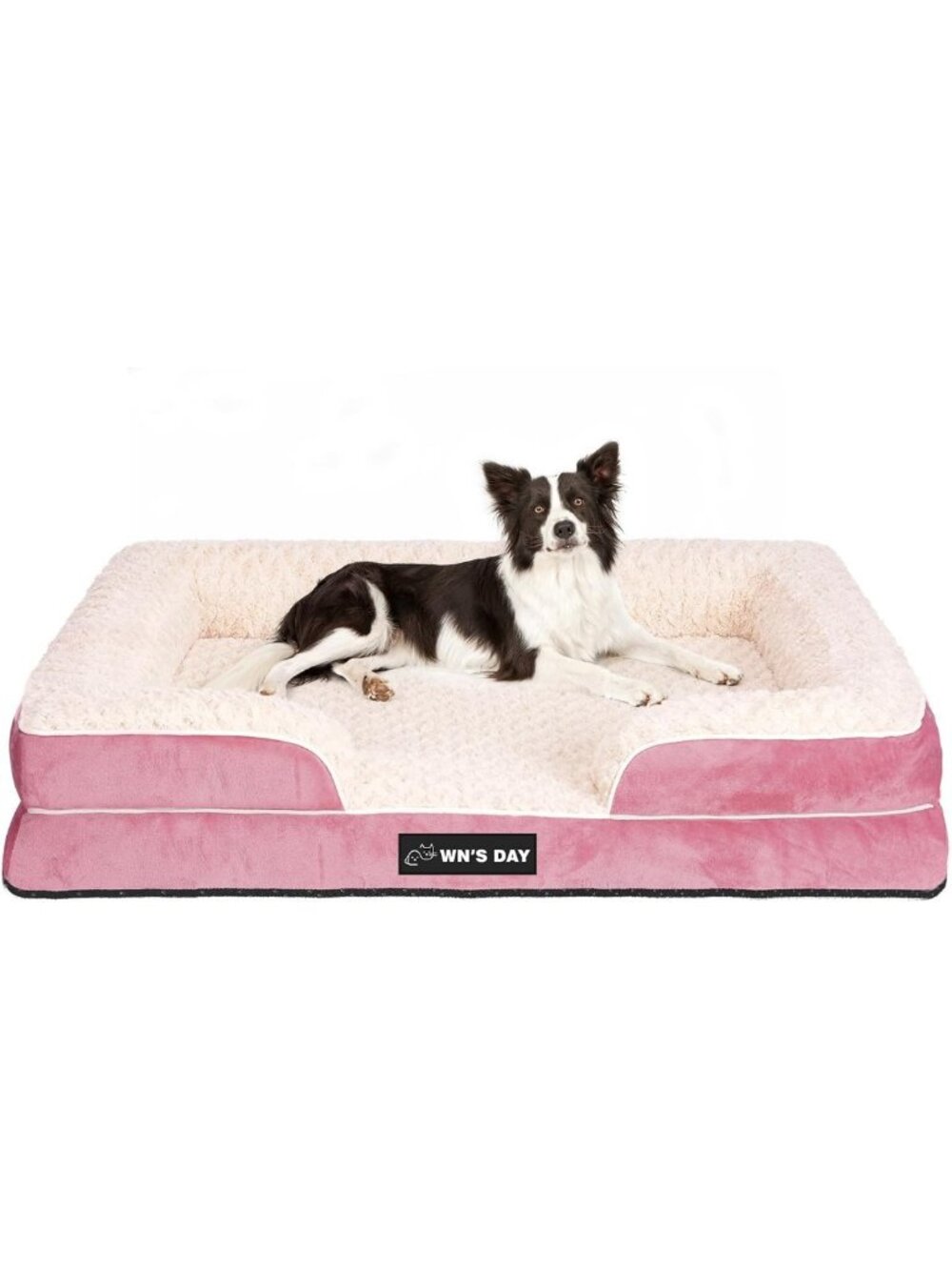 Cozy Washable Memory Foam Dog Bed for Large & Medium Pets, Waterproof Sofa Couch